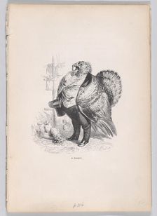 A Banker from Scenes from the Private and Public Life of Animals, ca. 1837-47. Creator: Charles Tamisier
