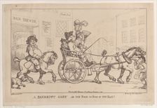 A Bankrupt Cart, or The Road to Ruin in the East!, November 5, 1799., November 5, 1799. Creator: Thomas Rowlandson