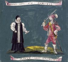 A banner of the parliamentary army, English Civil War, c1642-c1646. Creator: Unknown