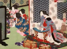 A Banquet at the Koshida Palace, 1886. Creator: Tsukioka Yoshitoshi