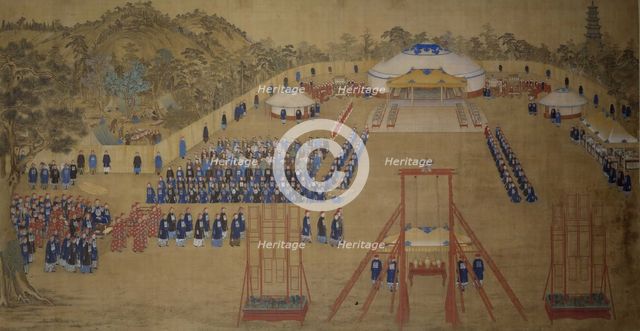 A banquet given by the Qianlong Emperor at the Chengde Mountain Resort in 1754, 1755.
