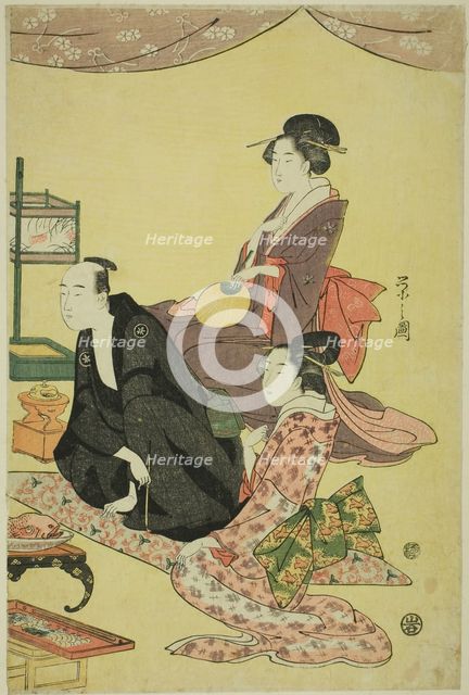 A Banquet Scene, c. 1795. Creator: Hosoda Eishi.