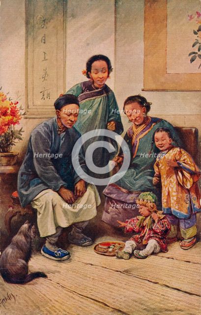 A Baby Boy's Birthday, c1910. Artist: Evelyn Elizabeth Hardy