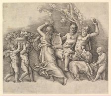 A Bacchanal, 1530-61. Creator: Battista Franco Veneziano