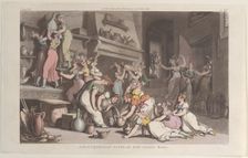 A Bacchanalian Scene at Don Luigi's Ball, from "Naples and the Campagna Felice: in..., June 1, 1815. Creator: Thomas Rowlandson
