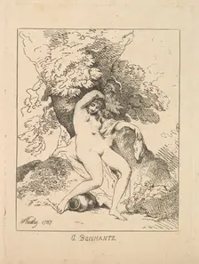 A Bacchante, 1787. Creator: Thomas Rowlandson