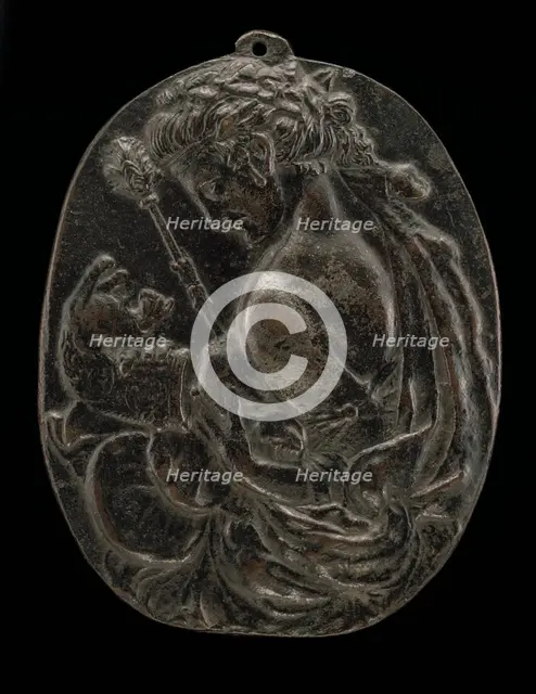 A Bacchante, late 15th or early 16th century. Creator: Master of the Martelli Mirror.