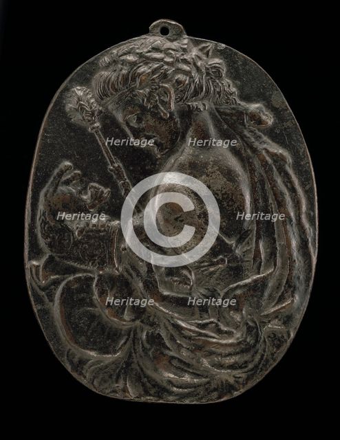 A Bacchante, late 15th or early 16th century. Creator: Master of the Martelli Mirror.