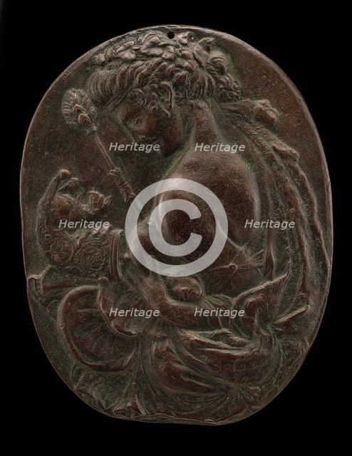 A Bacchante, late 15th or early 16th century. Creator: Master of the Martelli Mirror.