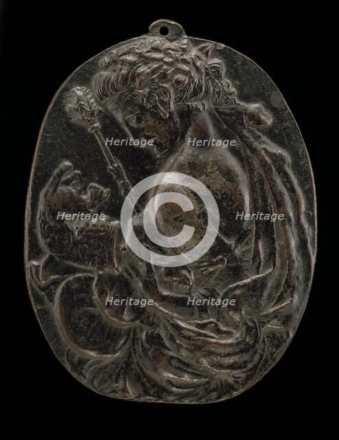 A Bacchante, late 15th or early 16th century. Creator: Master of the Martelli Mirror.