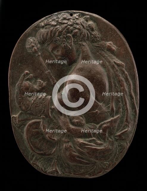 A Bacchante, late 15th or early 16th century. Creator: Master of the Martelli Mirror.