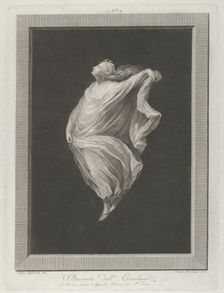 A bacchante seen in profile facing left, with outstretched left arm holding h..., ca. 1795-ca. 1820. Creator: Antonio Ricciani