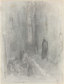 A Backstreet in London, 1868. Creator: Gustave Doré
