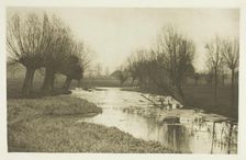 A Backwater on the Lea, 1880s. Creator: Peter Henry Emerson