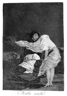 A bad night 1799. Artist: Francisco Goya
