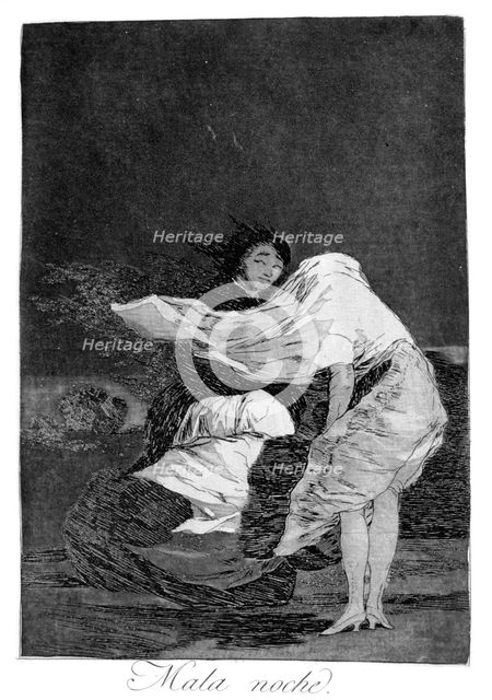 'A bad night', 1799. Artist: Francisco Goya