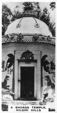 A Badaga temple, Nilgiri Hills, India, c1925
