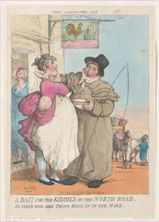 A Bait for Kiddies on the North Road. Or That's Your Sort Prime Bang up ..., [May 5, 1810], reprint. Creator: Thomas Rowlandson