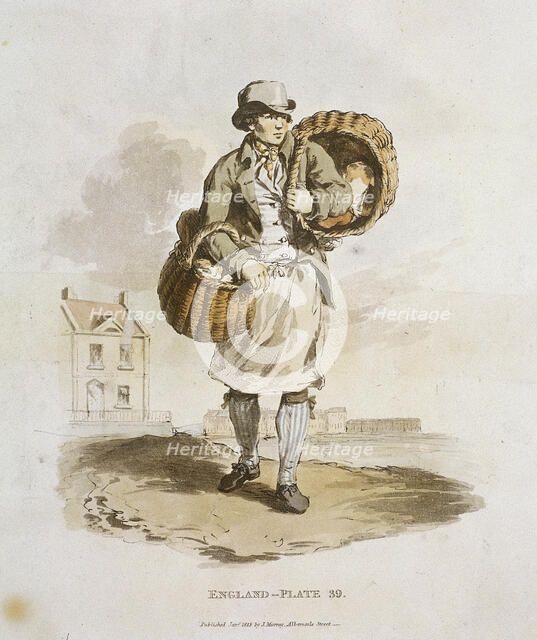 A baker, Provincial Characters, 1813. Artist: Anon