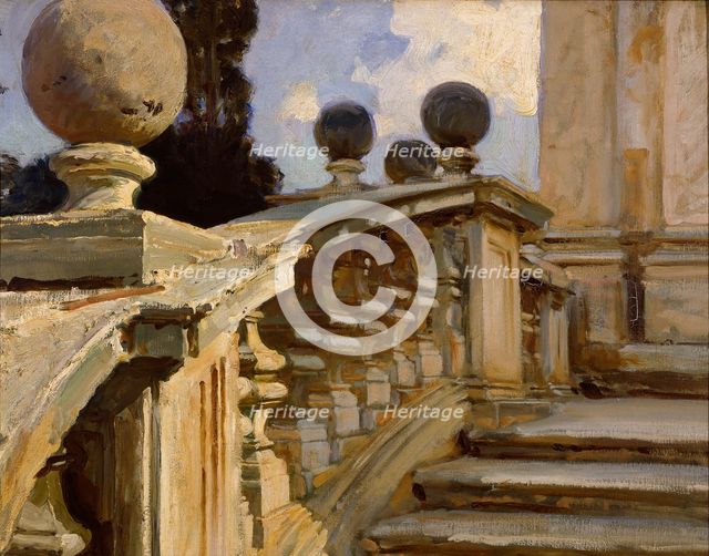 A Balustrade, c1880-1920. Artist: John Singer Sargent.