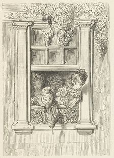 A Balcony Scene, 1872. Creator: Unknown