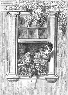A Balcony Scene 1872. Creator: Gustave Doré