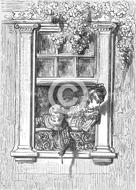 'A Balcony Scene', 1872.  Creator: Gustave Doré.