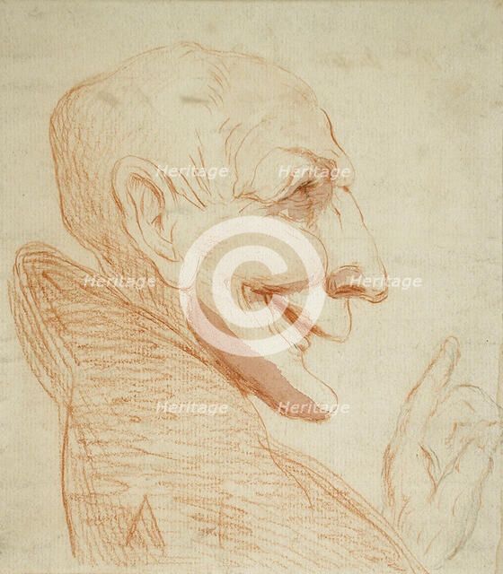 A Bald-headed Ecclesiastic, between 1625 and 1713. Creator: Unknown.