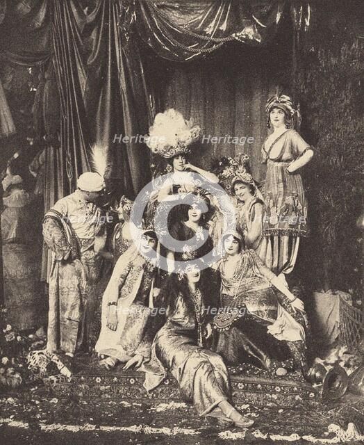 A ball of the Arabian Nights (Persian Fete) at the countess Clémentine Félicité de..., May 19, 1912. Creator: Anonymous.