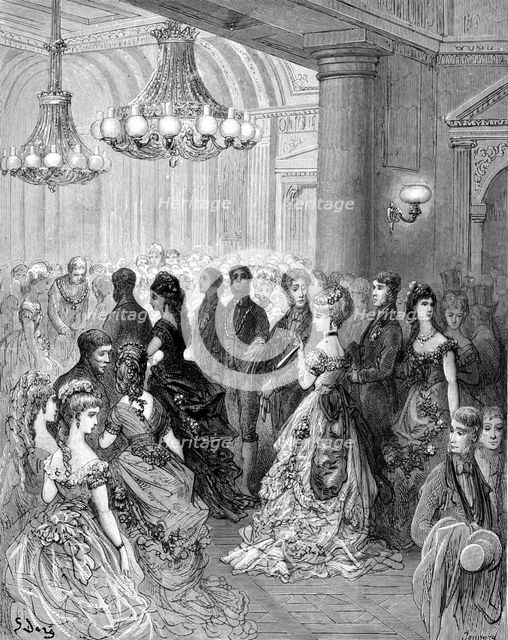 'A Ball at the Mansion House', 1872.  Creator: Gustave Doré.