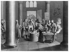 A Baptism According to the Greek Church in Russia Artist: W Forrest