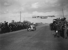 A Barlow's Benz 84hp at the finishing line, Southsea Speed Carnival, Hampshire, 1922. Artist: Bill Brunell