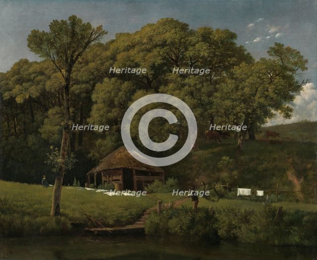 A Barn on the Bank of a Stream in Gelderland, c.1805-c.1810. Creator: Wouter Johannes van Troostwijk.