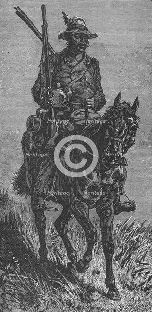 'A Basuto Scout', c1880. Artist: Unknown.