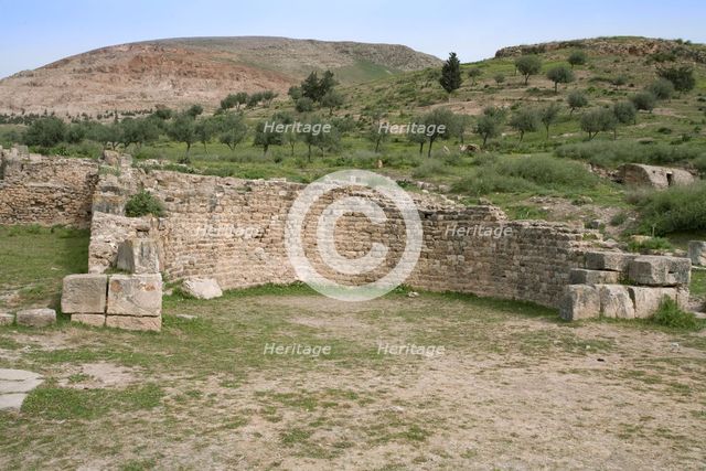 A basilica in Bulla Regia, Tunisia. Creator: Samuel Magal.