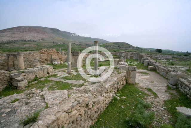 A basilica in Bulla Regia, Tunisia. Creator: Samuel Magal.
