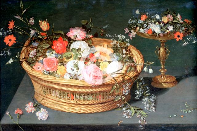 'A Basket of Flowers', c1590-1625. Artist: Jan Brueghel the Elder