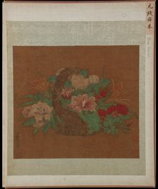 A Basket of Flowers, Ming dynasty, 16th century. Creator: Unknown