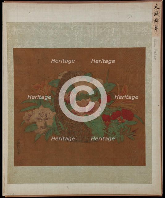 A Basket of Flowers, Ming dynasty, 16th century. Creator: Unknown.