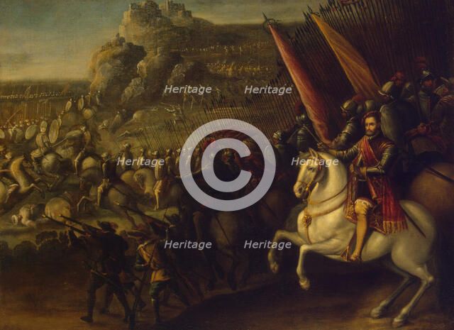 A Battle, 1634. Artist: De La Corte, Juan (1597-1660)