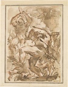 A Battle of Nude Men, 1744/1745. Creator: Giovanni Battista Piranesi