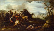 A Battle Scene, 17th century. Creator: Jacques Courtois
