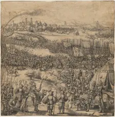 A Battle Scene, between 1529 and 1533. Creator: Melchior Feselen