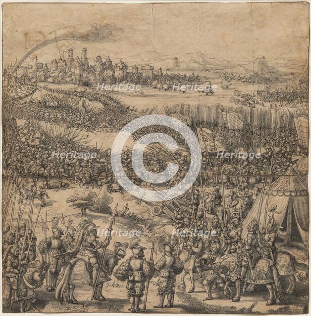 A Battle Scene, between 1529 and 1533. Creator: Melchior Feselen.