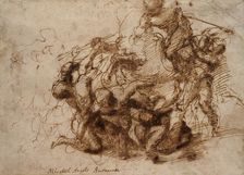 A Battle Scene, early 16th century. Artist: Michelangelo Buonarroti