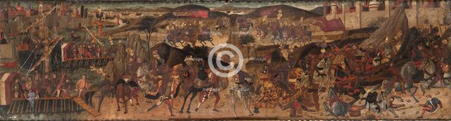 A Battle Scene, late 16th century. Creator: Master of Marradi.