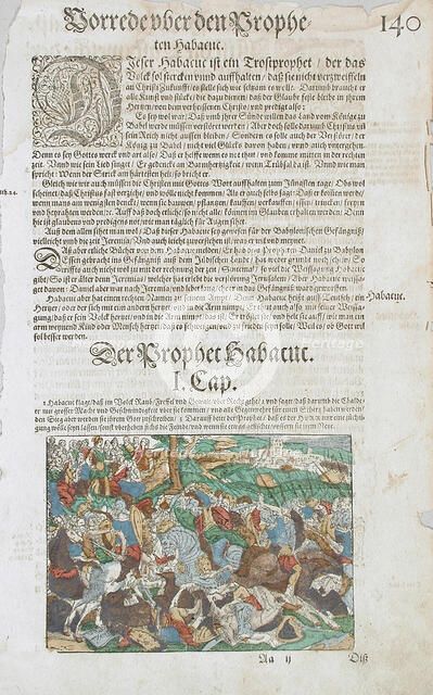 A Battle Scene: The Prophecies of Habakkuk in the Background, 16th century. Creator: Jost Ammon.