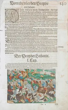 A Battle Scene: The Prophecies of Habakkuk in the Background, 16th century. Creator: Jost Ammon