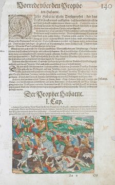 A Battle Scene: The Prophecies of Habakkuk in the Background, 16th century. Creator: Jost Ammon
