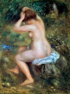 A Bather 1885-1890. Artist: Pierre-Auguste Renoir